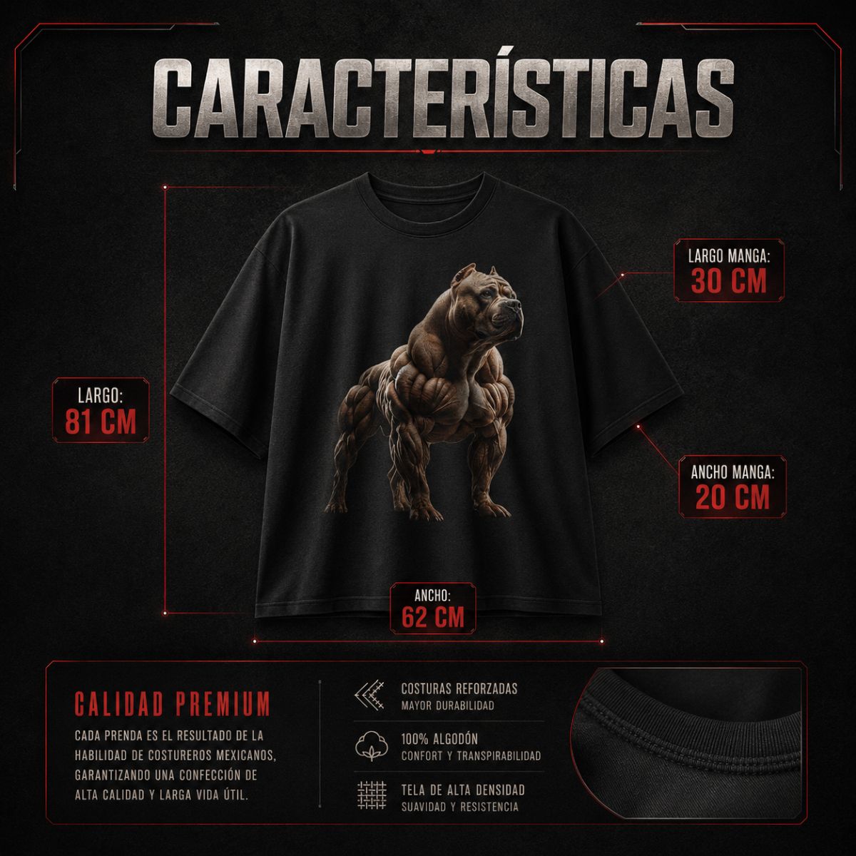 Playera Oversize Unitalla Unisex - Imagen 2